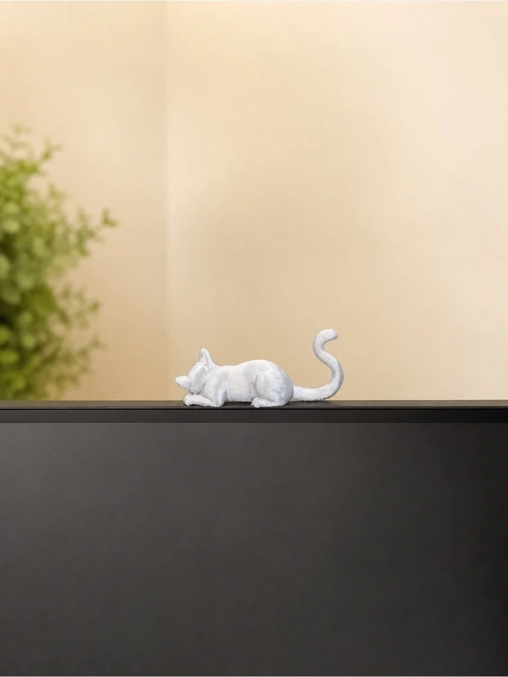 Cute Sleeping Cat Monitor Topper Desk Shelf Decor 3D Printed Gift
